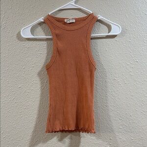 Billabong Rust Ribbed Tank Top